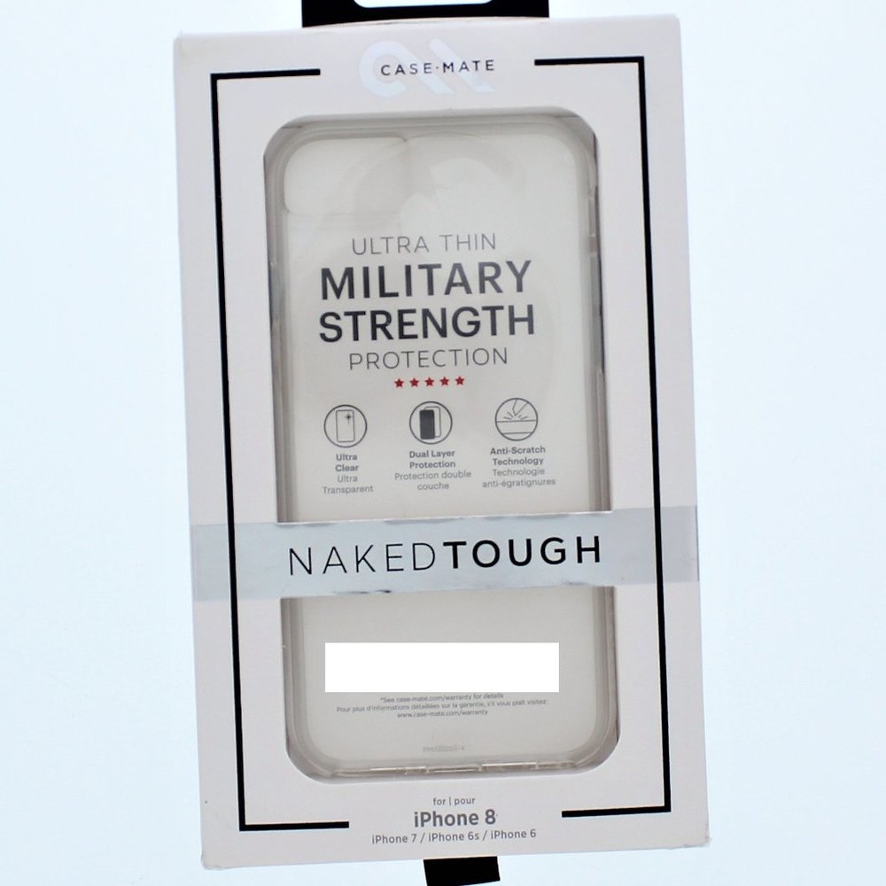 Case-Mate Naked Tough Clear Case iPhone 8, 7, 6s, 6